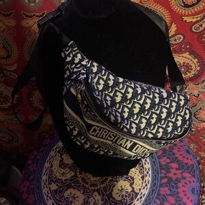 Dior Blue and White Crossbody Bag